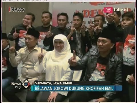 Relawan Jokowi dukung Khofifah dan Emil di Pilgub Jatim 2018 - iNews Pagi 12/05