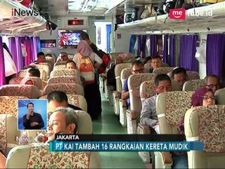 PT KAI Tambah 16 Rangkaian Kereta Mudik Lebaran - iNews Siang 19/05