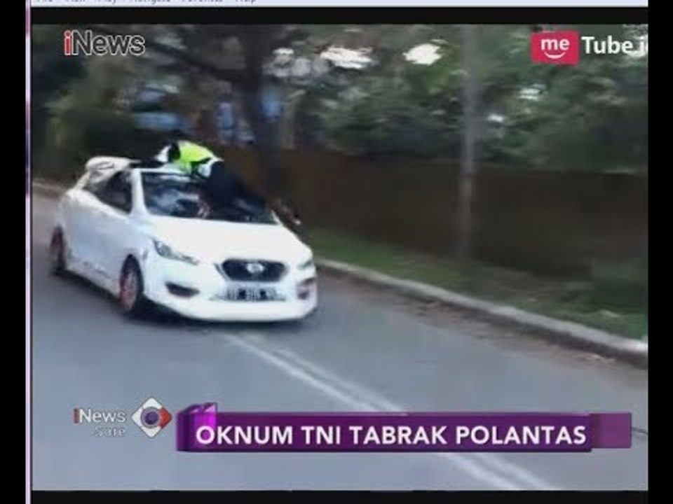 VIRAL!! Oknum TNI Tabrak Polantas Hingga ke Atap Mobil saat Ditilang - iNews Sore 21/05