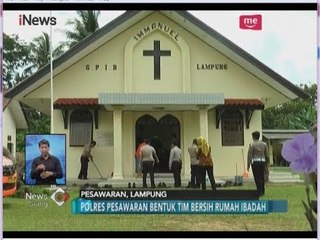 Polisi Peduli Rumah Ibadah Polres Pesawaran Bersihkan Masjid dan Gereja - iNews Siang 20/05