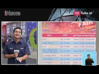 Inilah Harga Tiket Masuk dan Jadwal Jakarta Fair Kemayoran 2018 - iNews Siang 26/05