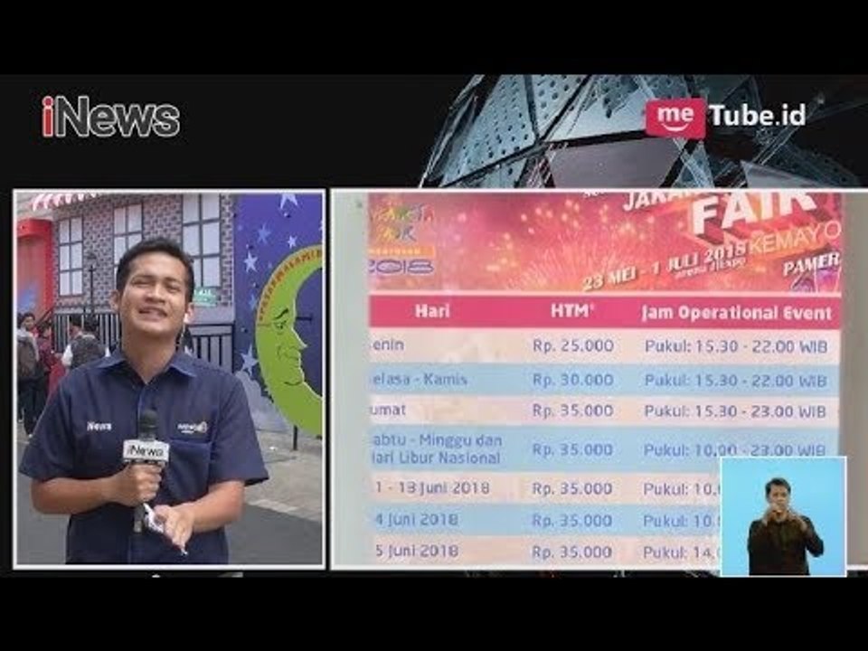 Inilah Harga Tiket Masuk dan Jadwal Jakarta Fair Kemayoran 2018 - iNews Siang 26/05