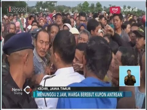 Ricuh!! Warga Kediri Berebut Kupon Penukaran Uang - iNews Siang 27/05