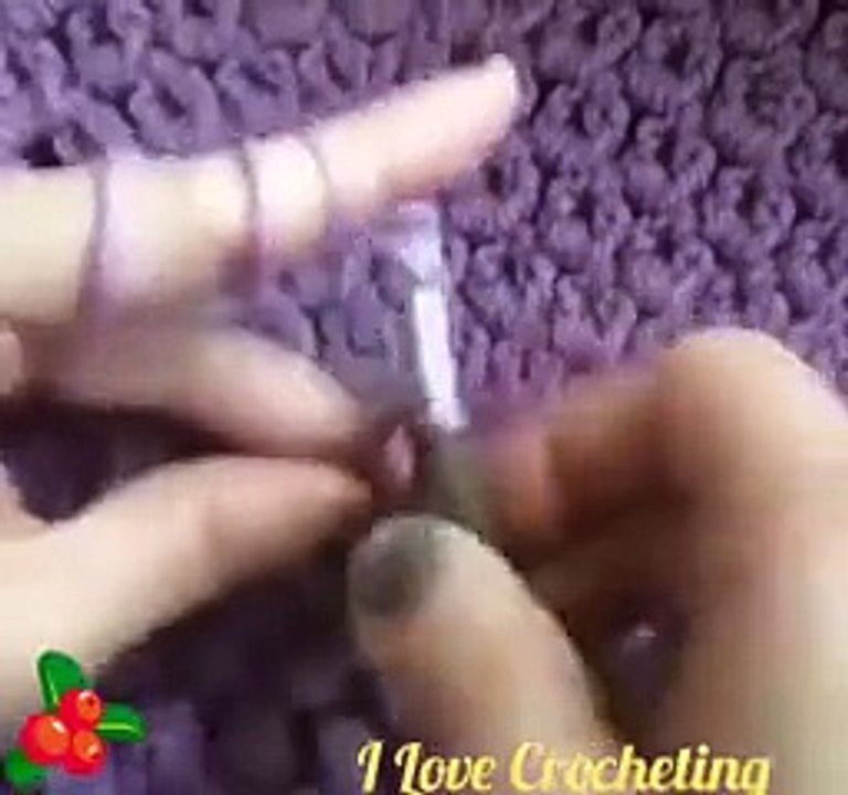 Crochet. the Pattern of the -little Bump.- for Plaids, Sweaters, Pillows