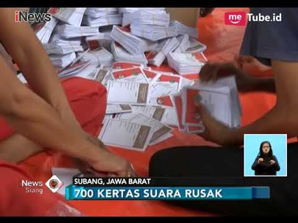KPU Subang Temukan 700 Surat Suara Rusak - iNews Siang 01/06