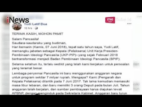 Kepala BPIP Mengundurkan Diri, Ini Surat Pengunduran yang Diunggah di FB - iNews Malam 08/06