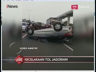 Mobil Honda Mobilio Terbalik di Tol Jagorawi, Lalin Macet - iNews Sore 11/06