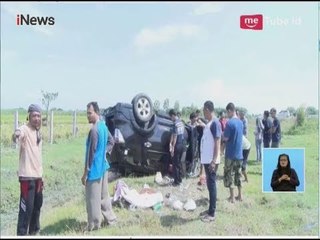 Kecelakaan di Tol Ngawi-Kertosono, Mobil Pemudik Terbalik Rusak Parah - iNews Siang 13/06
