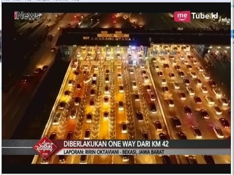 Tol Cikarang Utama Berlakukan Sistem One Way dari KM 42 - iNews Malam 18/06