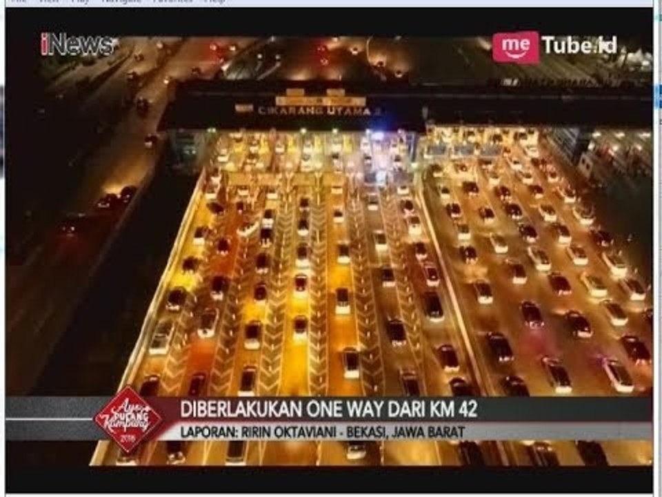 Tol Cikarang Utama Berlakukan Sistem One Way dari KM 42 - iNews Malam 18/06