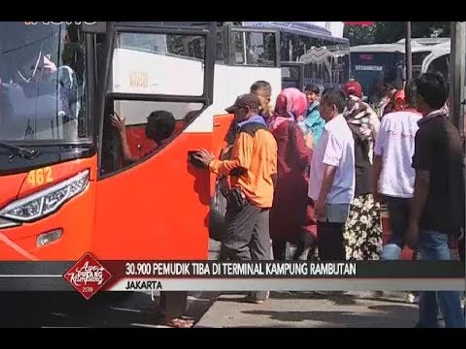 30.900 Pemudik Tiba di Terminal Kampung Rambutan Pada Senin, 18 Juni - iNews Sore 18/06
