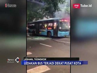 Detik-detik Bus di China Meledak, 15 Orang Terluka - iNews Malam 19/06
