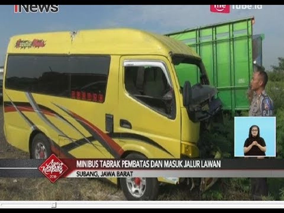 Diduga Akibat Supir Mengantuk, Minibus Tabrak Pembatas & Masuk Jalur Lawan - iNews Siang 20/06