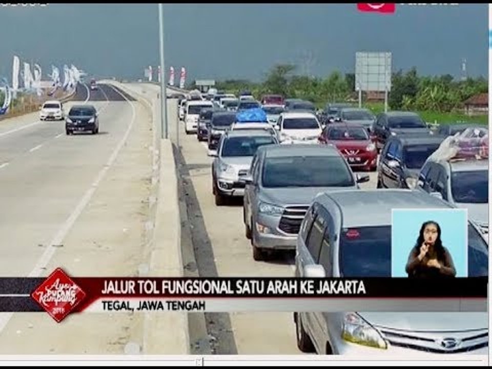 Jalur Tol Fungsional Diberlakukan Sitem One Way Arah ke Jakarta - iNews Siang 21/06