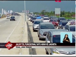 Jalur Tol Fungsional Diberlakukan Sitem One Way Arah ke Jakarta - iNews Siang 21/06