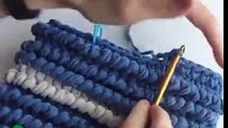 Crochet. Crochet the Handle on the Bag. Video 1