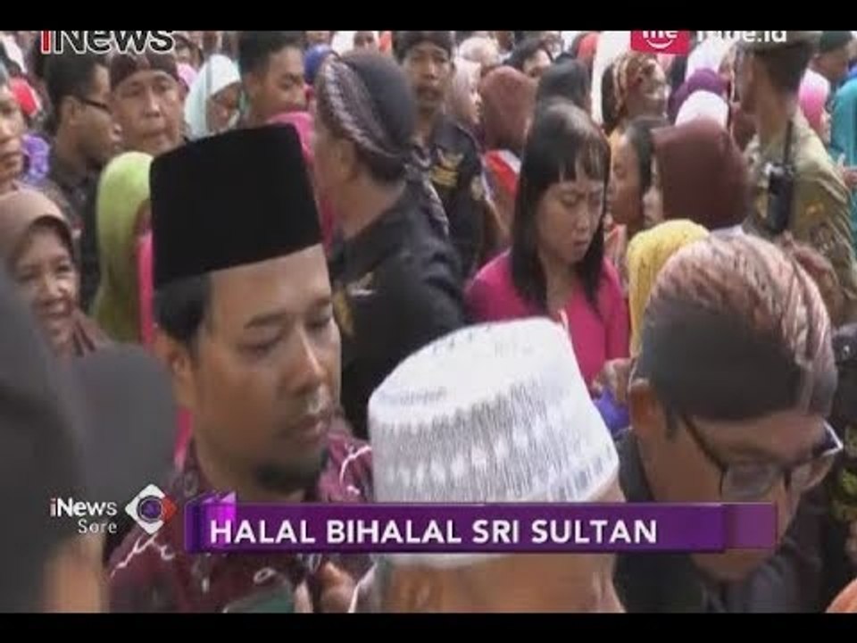 Ribuan Warga Rela Antre Hadiri Halal Bihalal Sri Sultan Hamengkubowono X - iNews Sore 21/06