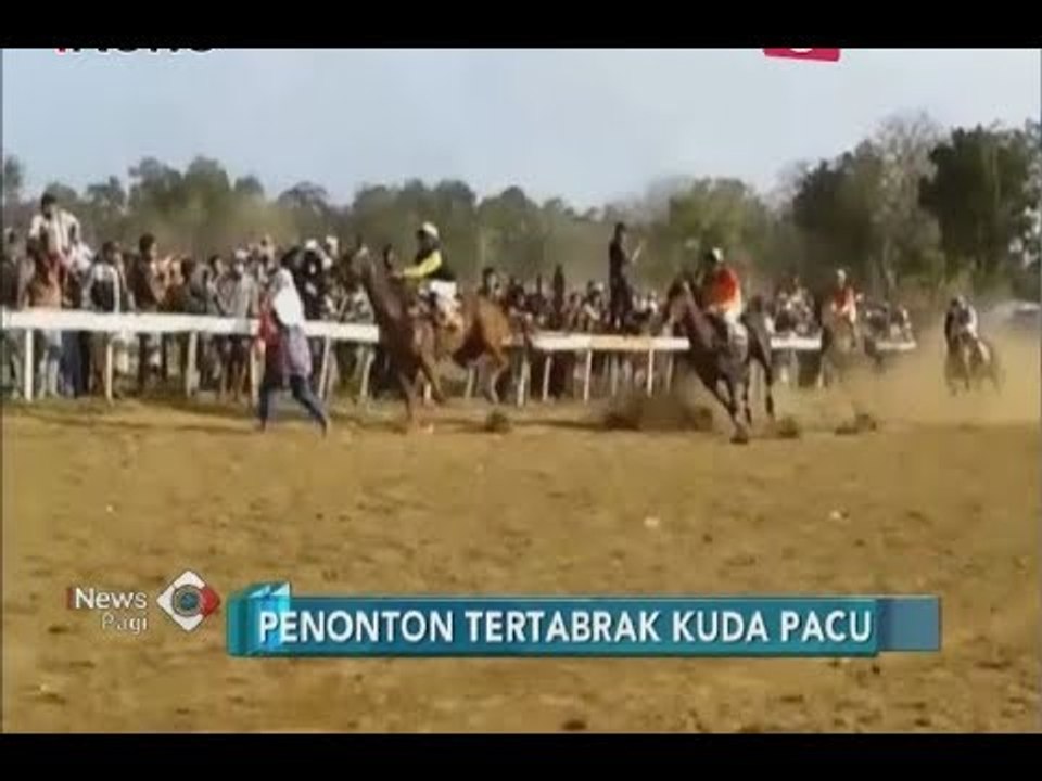 Video Amatir Detik-detik Nenek Ditabrak Kuda di Arena Pacuan Kebumen - iNews Pagi 22/06