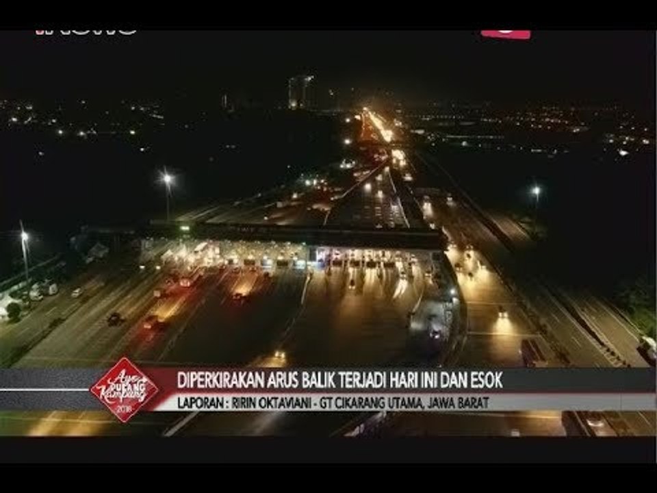 Arus Balik di Tol Cikarang Utama Masih Alami Peningkatan Jumlah Kendaraan - iNews Pagi 23/06