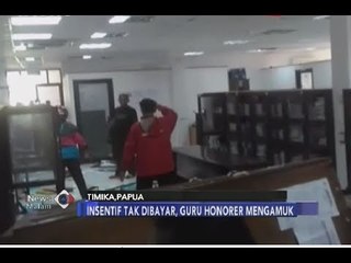 Download Video: Dua Tahun Tak Dapat Intensif, Guru Honorer Rusak Kantor Dinas Timika - iNews Malam 22/06