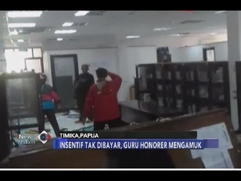 Dua Tahun Tak Dapat Intensif, Guru Honorer Rusak Kantor Dinas Timika - iNews Malam 22/06