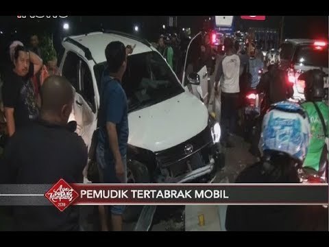 Rombongan Pemudik Motor Tertabrak Mobil di JLNT Pesing, 3 Orang Terluka - iNews Pagi 22/06