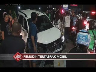 Rombongan Pemudik Motor Tertabrak Mobil di JLNT Pesing, 3 Orang Terluka - iNews Pagi 22/06