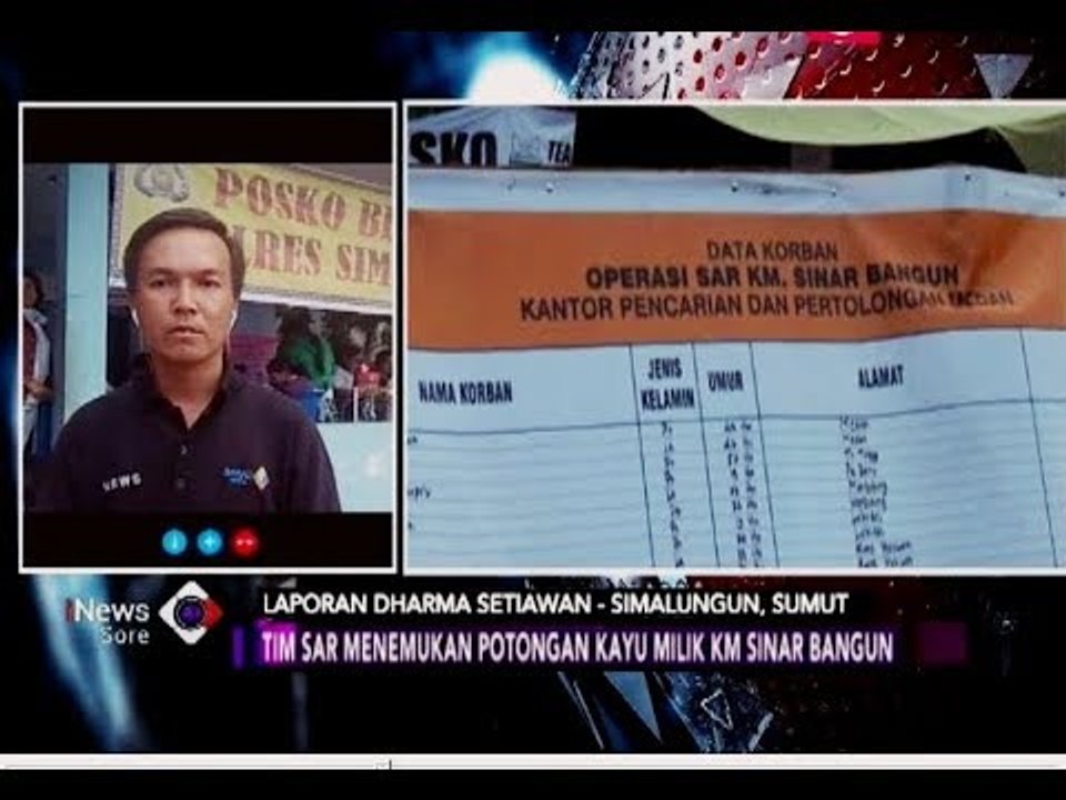 Tim SAR Temukan Potongan Kayu Milik KM Sinar Bangun di Danau Toba - iNews Sore 26/06