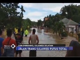 Banjir Bandang Terjang Kab. Enrekang, Jalan Trans Sulawesi Terputus - iNews Malam 26/06