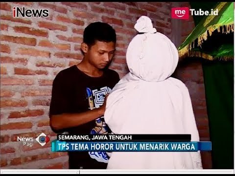SERAM!! TPS Horor Ini, Ada Kuntilanak dan Pocong Layani Pemilih - iNews Pagi 27/06
