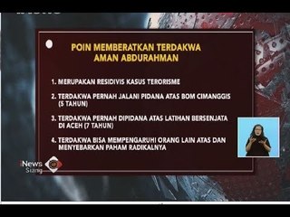 Dituntut Hukuman Mati, Ini Poin yang Memberatkan Aman Abdurrahman - iNews Siang 22/06