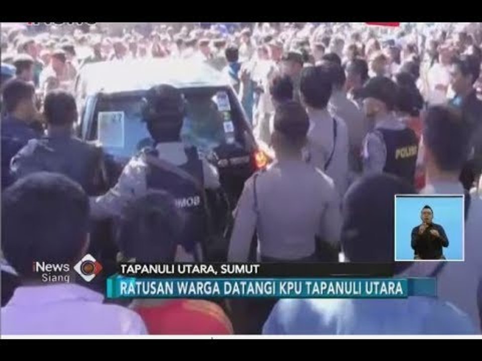 Ratusan Massa Geruduk Kantor KPUD Terkait Kecurangan Pilkada di Tapanuli Utara - iNews Siang 29/06