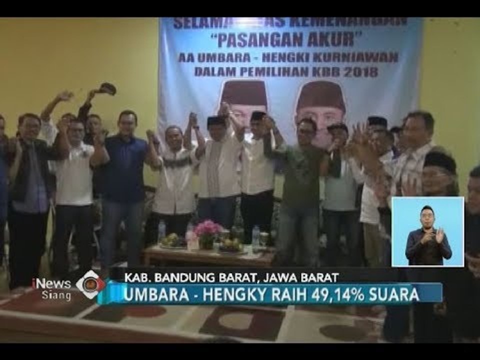 Hengky Kurniawan Menang di Bandung Barat sebagai Pendamping Aa Umbara Sutisna - iNews Siang 28/06