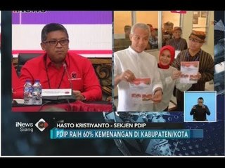 Kalah di 11 Provinsi, PDIP Klaim Menang 60% Pilkada di Kabupaten/Kota - iNews Siang 29/06