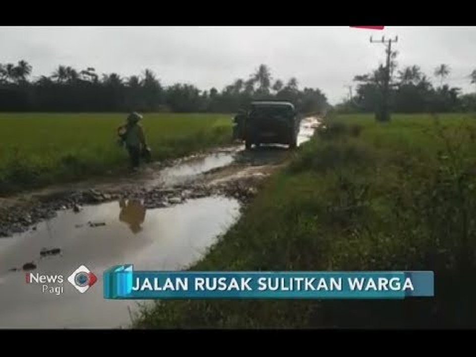 Duh!! Bertahun-tahun Jalan Rusak, Warga Kab. Pandeglang Sulit Jual Hasil Panen - iNews Pagi 28/06