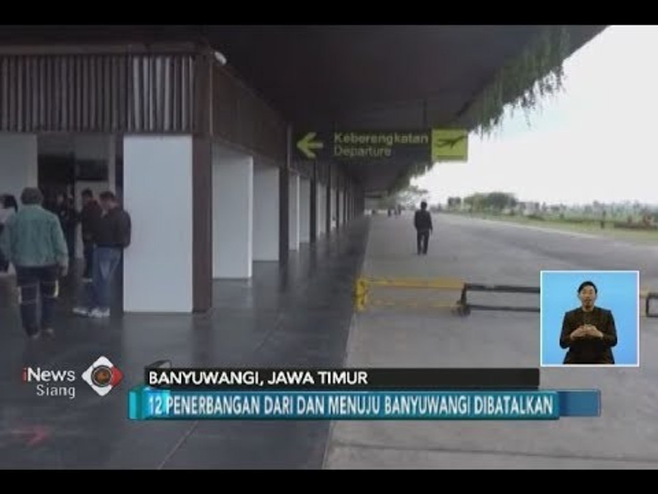 12 Penerbangan dari dan Menuju Banyuwangi Dibatalkan Pasca Gunung Agung Meletus - iNews Siang 03/07