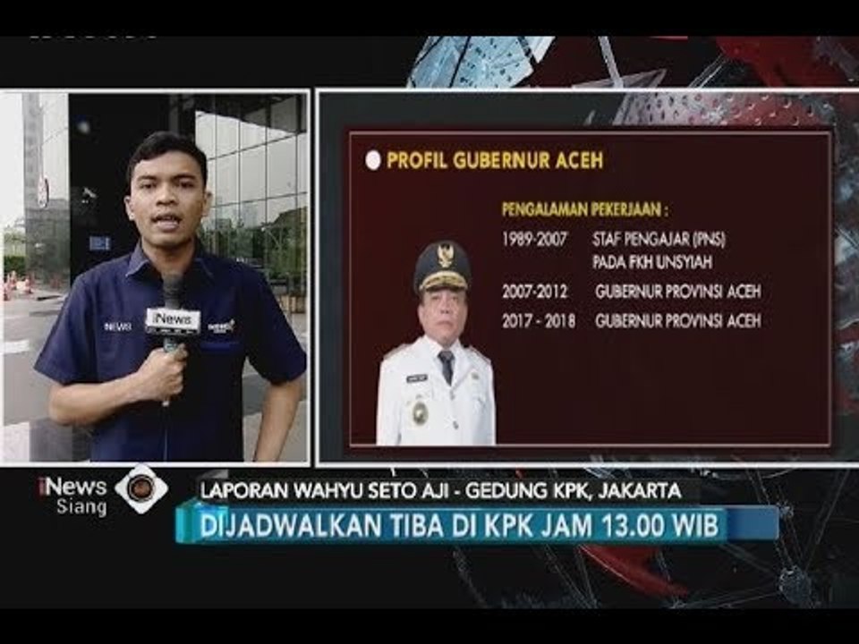 Terjaring OTT, Irwandi Yusuf Dijadwalkan Tiba di KPK Pukul 13.00 - iNews Siang 04/07