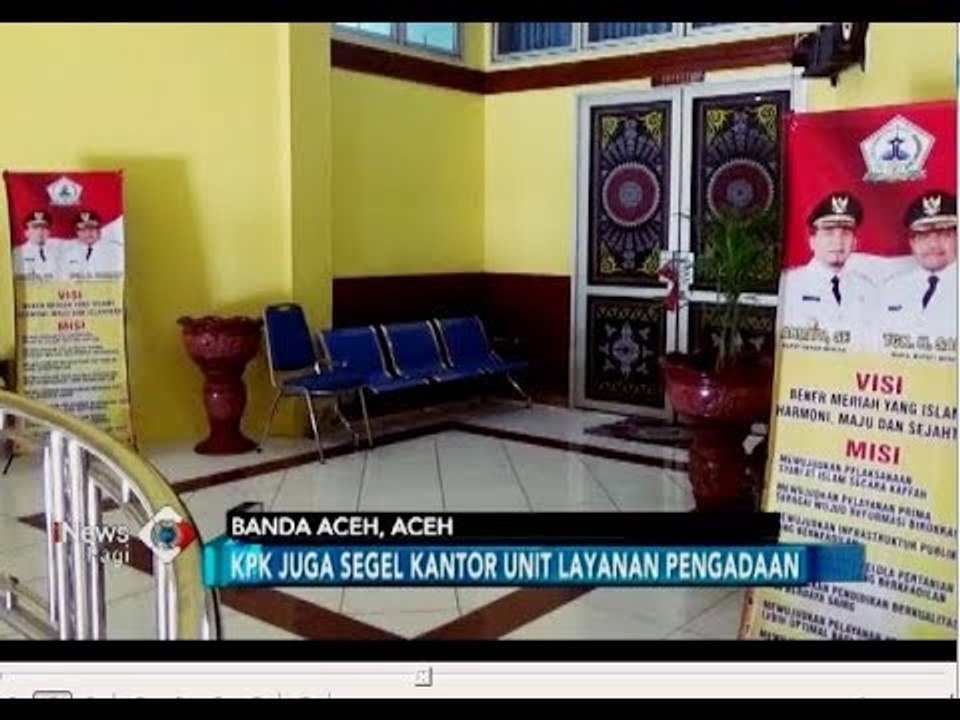 KPK Segel Ruang Kerja Gubernur Aceh dan ULP - iNews Pagi 06/07