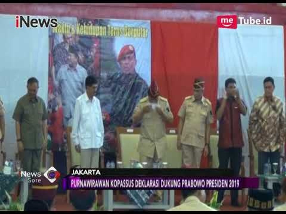 Teriakan "Merdeka" Purnawirawan Kopassus Warnai Deklarasi Prabowo Subianto - iNews Sore 07/07