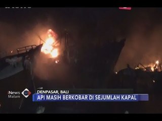 Akibat Adanya Bahan Bakar Solar di Dalam Kapal, Damkar Masih Sulit Padamkan Api - iNews Malam 09/07
