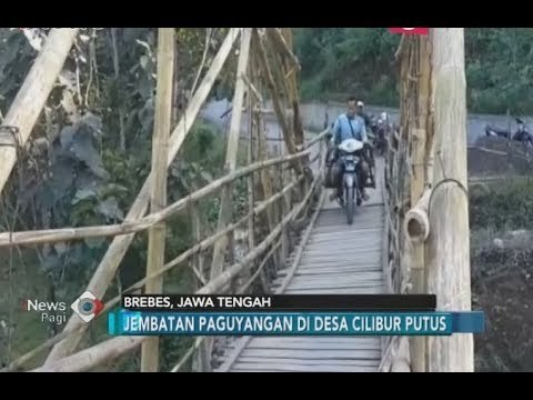 Jembatan Paguyangan di Desa Cilibur Putus, Warga Was-was Lewati Jalan Darurat - iNews Pagi 10/07