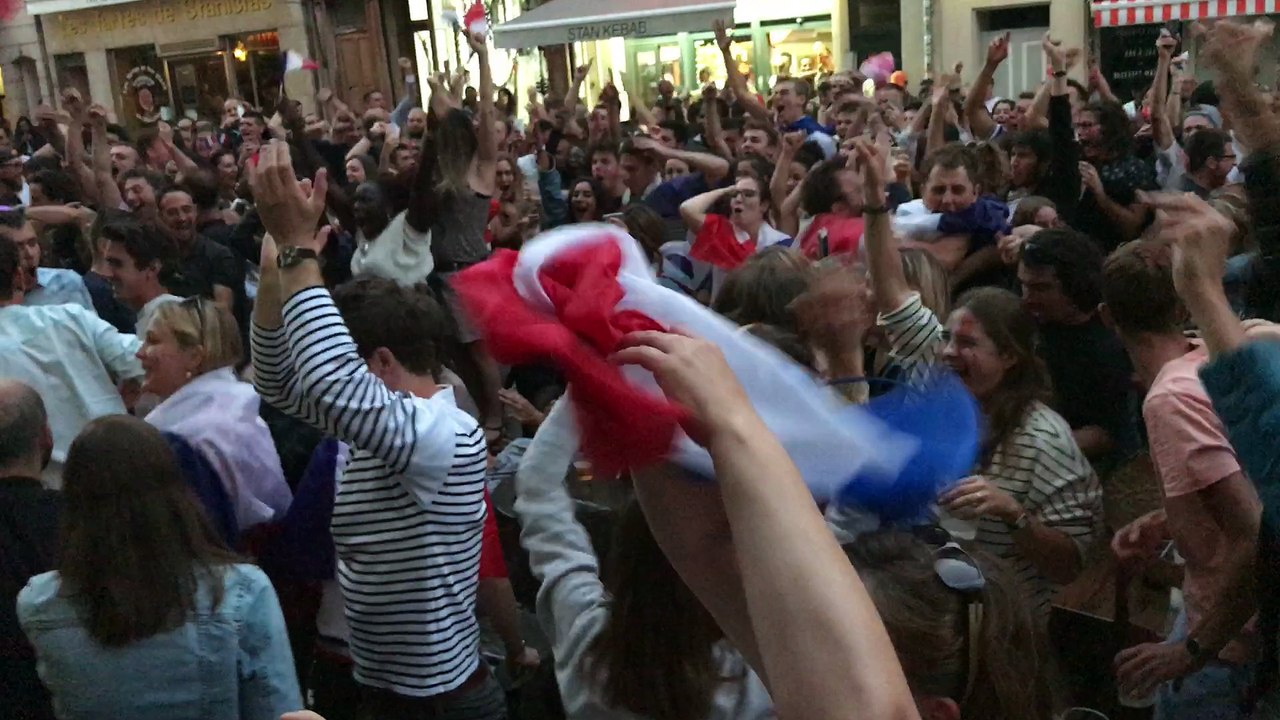 Le cri de joie des supporters des Bleus à Nancy