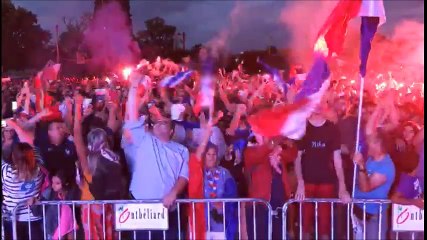 Le coup de sifflet final dans la fan zone de Montbéliard