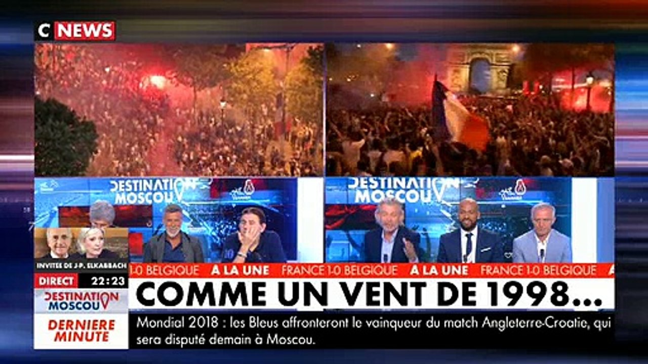 Regardez les Champs-Elysées envahis par des milliers de Français après la sélection des Bleus pour la finale du Mondial !