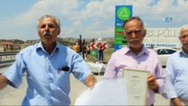 Tosya’da köylülerden yolun bariyerle  kapatılmasına tepki