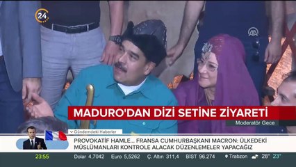 Maduro'dan Diriliş Ertuğrul setine ziyaret