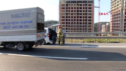 İstanbul Tem Otoyolu'nda Trafik Kazası 4 Yaralı