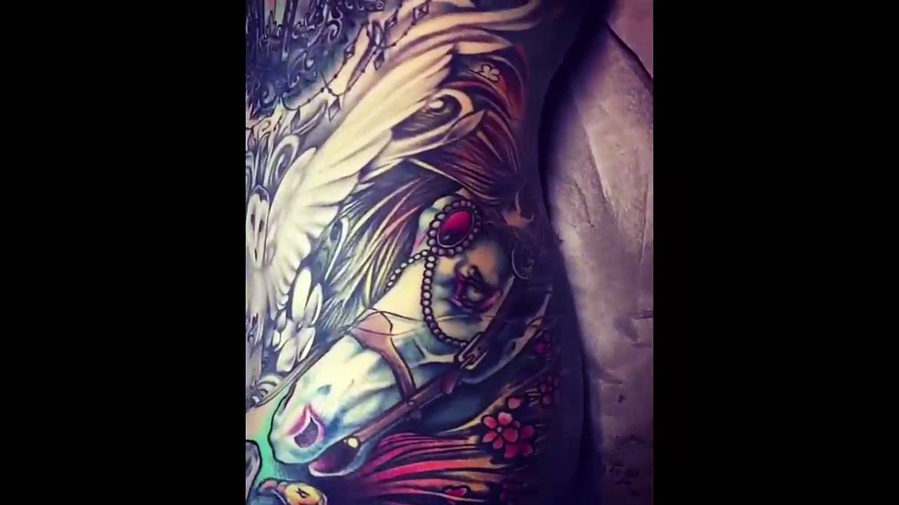 her full body tattoos are seriously impressive