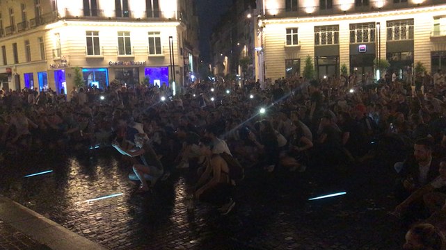 Coupe du monde 2018. La liesse, place Royale, à Nantes après France-Belgique