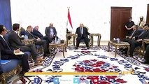 الرئيس هادي يلتقي المبعوث الأممي في #عدن ويؤكد حرص الحكومة على تحقيق السلام